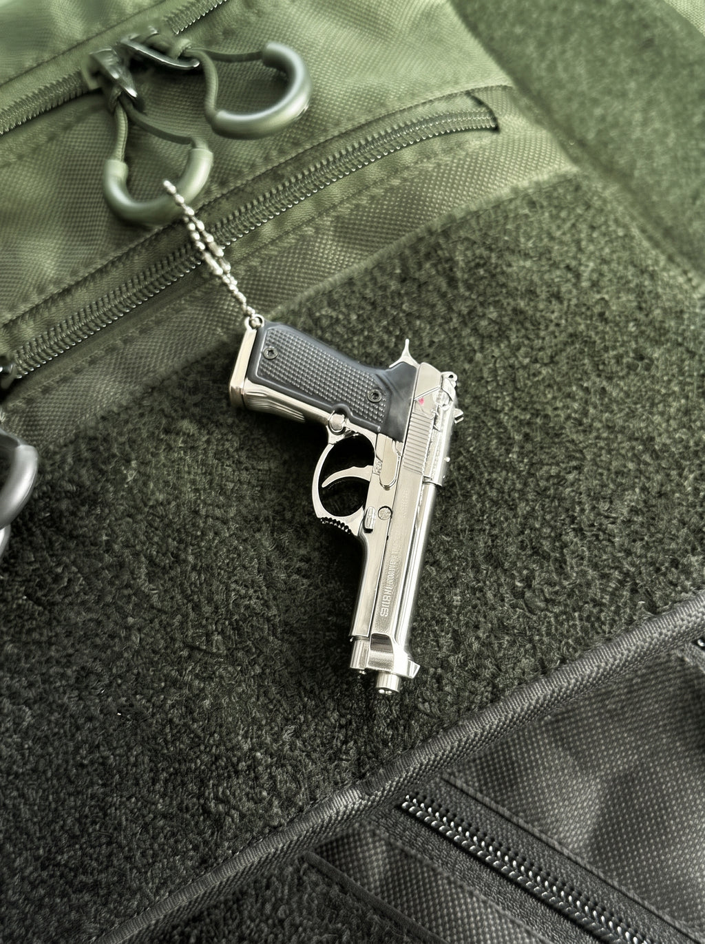 Hidden Mini Vault Pistol Model Keychain