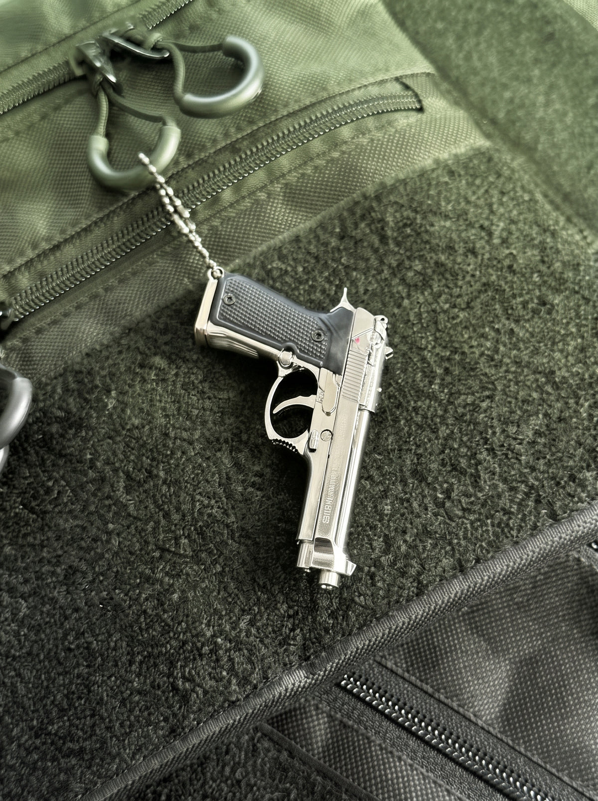 Hidden Mini Vault Pistol Model Keychain