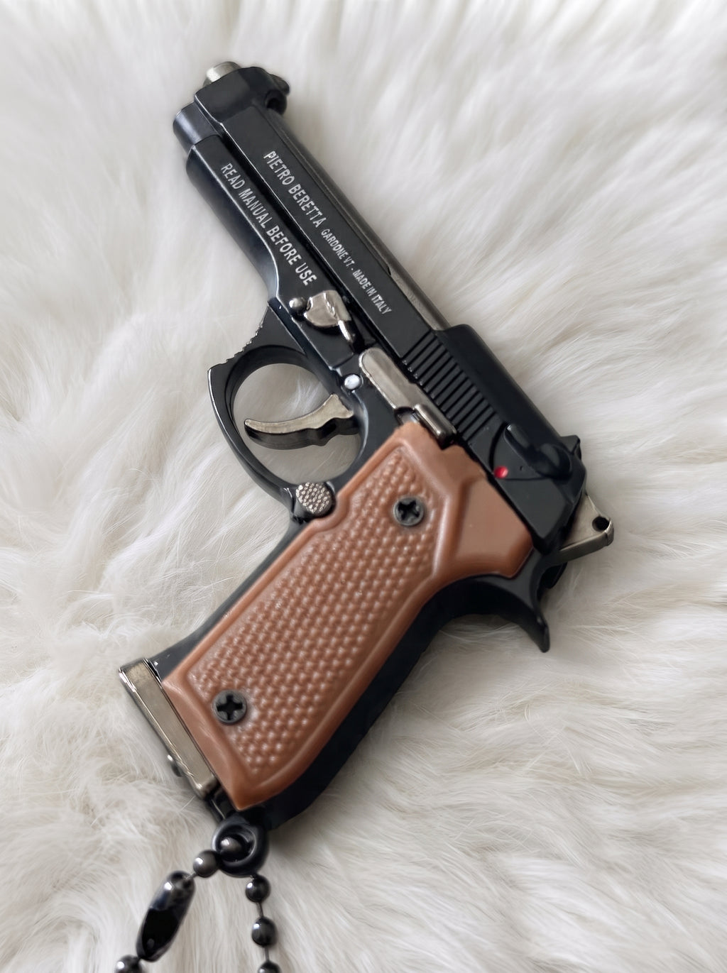 Hidden Mini Vault Pistol Model Keychain