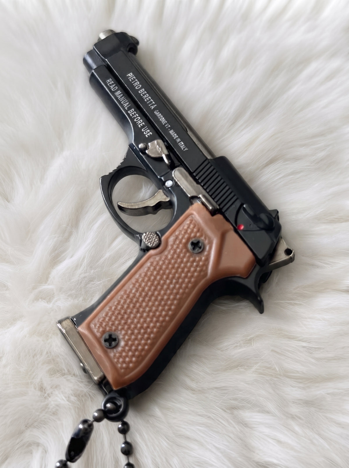 Hidden Mini Vault Pistol Model Keychain