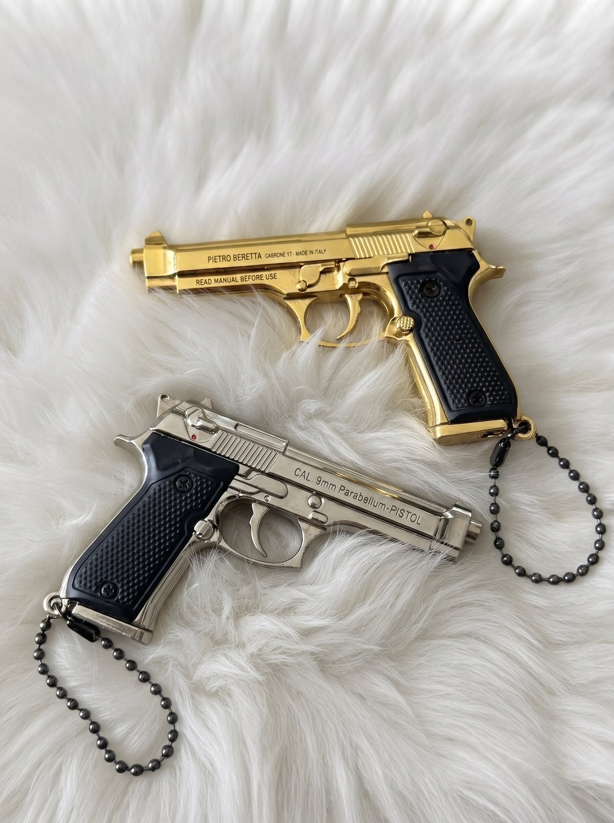 Hidden Mini Vault Pistol Model Keychain
