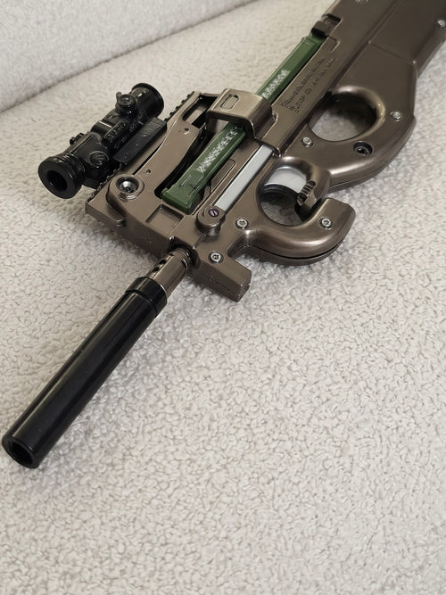 Hidden Mini Vault FN P90 Detachable Keychain Gun Metal