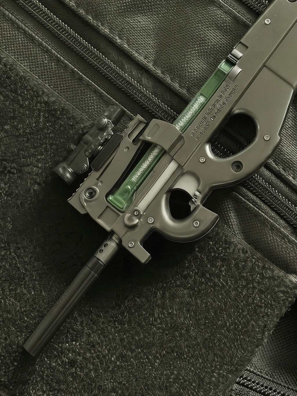 Hidden Mini Vault FN P90 Detachable Keychain Gun Metal