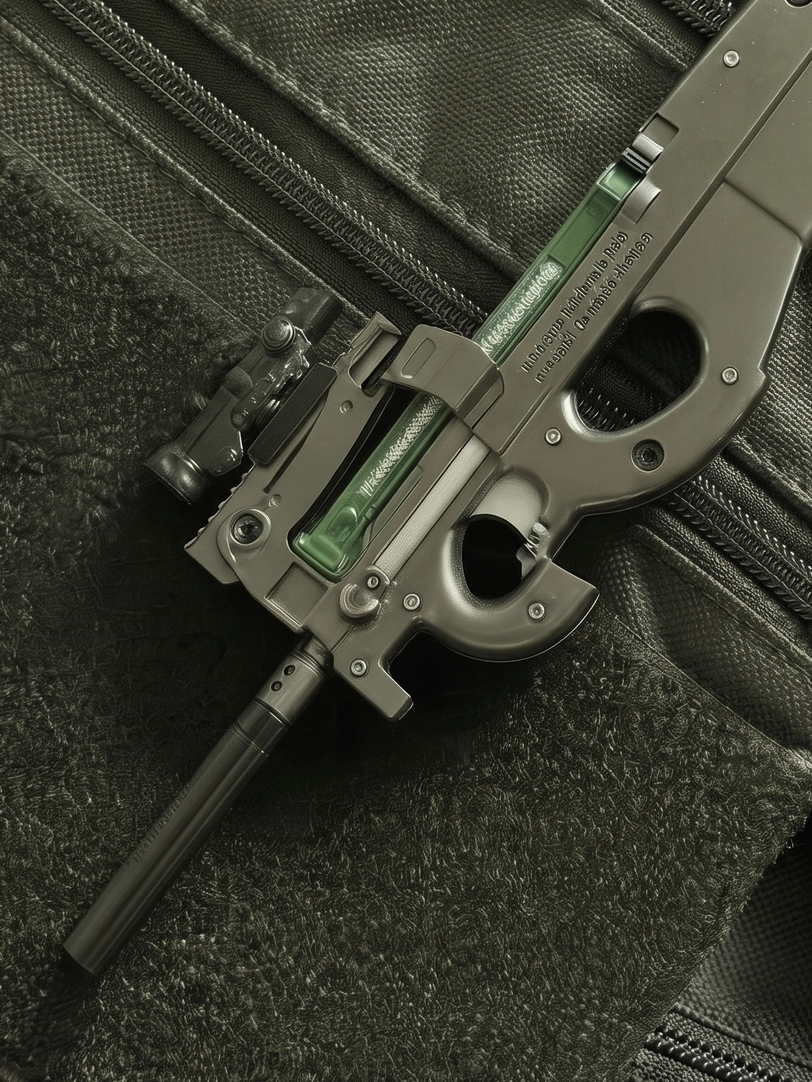 Hidden Mini Vault FN P90 Detachable Keychain Gun Metal