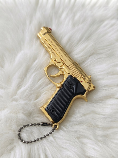 Hidden Mini Vault Pistol Model Keychain