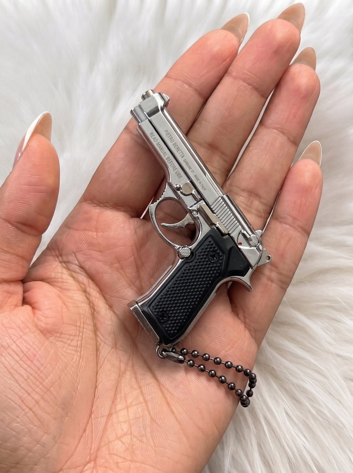 Hidden Mini Vault Pistol Model Keychain