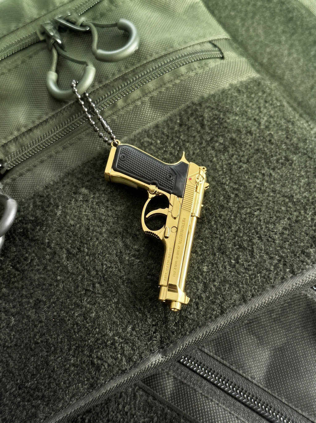 Hidden Mini Vault Pistol Model Keychain